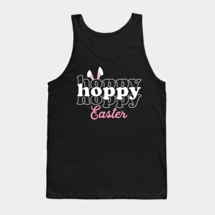 Hoppy Hoppy Hoppy Easter Bunny Ears Tank Top